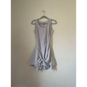 Anthropologie Samantha dru striped wrap tie front mini‎ dress size xs